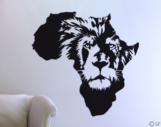Wandtattoo Afrika Löwe