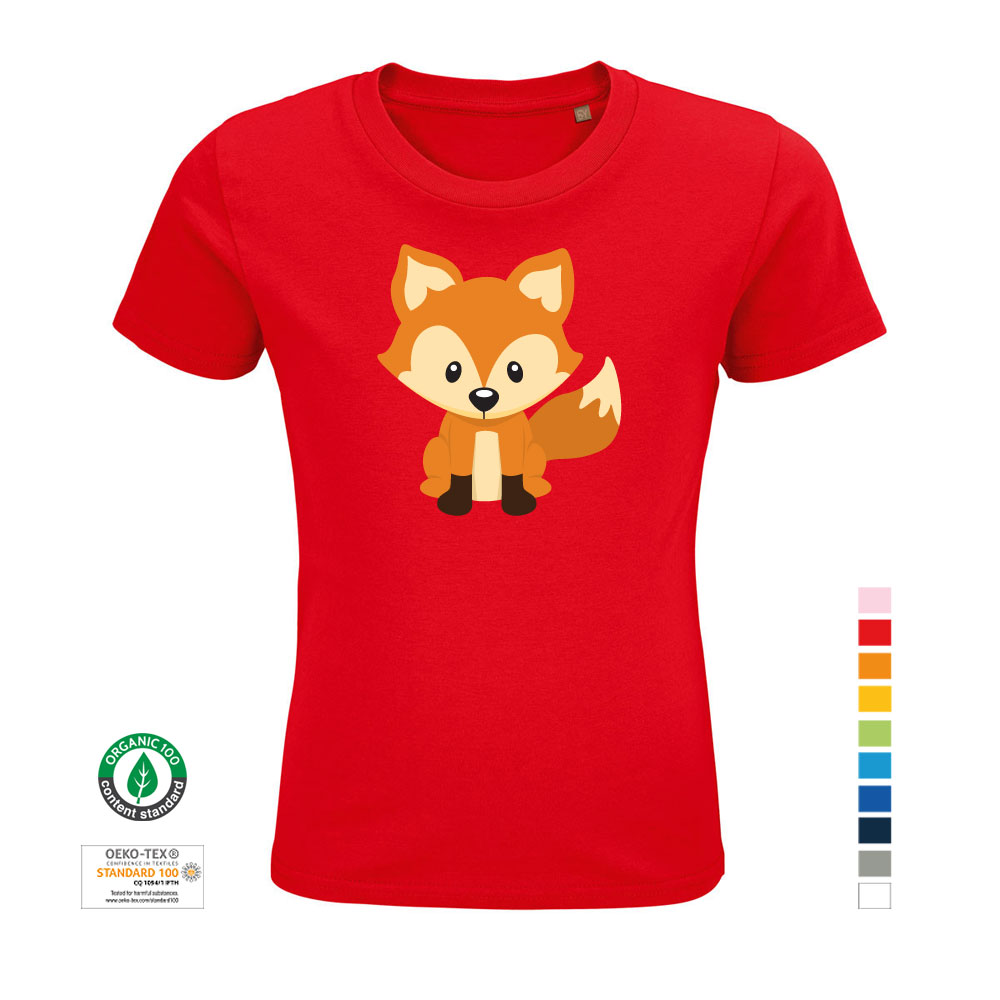 I Bio-Baumwolle aus 100% Kinder-T-Shirt Fuchs