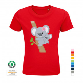 Kinder-T-Shirt Koala-Mama mit Baby aus 100% Bio-Baumwolle