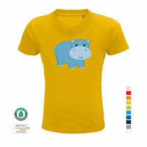 Kinder-T-Shirt Nilpferd aus 100% Bio-Baumwolle
