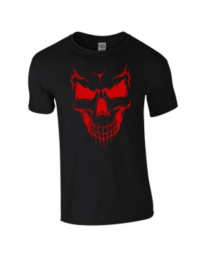 T-Shirt Skull Totenkopf Biker Rocker schwarz