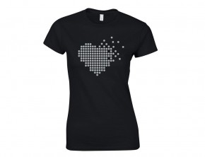 Damen T-Shirt Herz