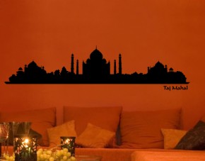 Wandtattoo Skyline Taj Mahal