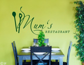 Wandtattoo Mums Restaurant