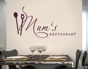 Wandtattoo Mums Restaurant
